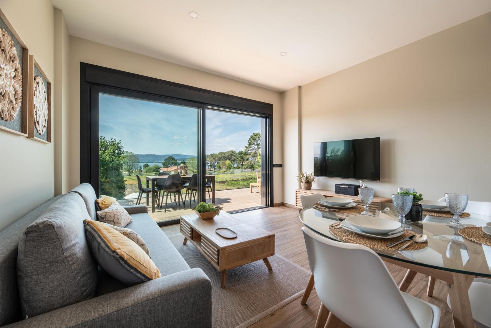 Nova Aguieira Apartments - Acceso Directo Playa Porto do Son Exteriör bild